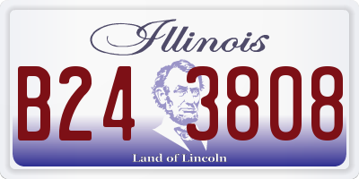 IL license plate B243808