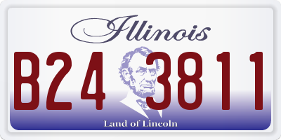 IL license plate B243811
