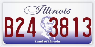 IL license plate B243813