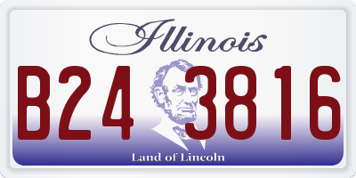 IL license plate B243816