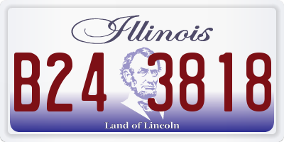 IL license plate B243818