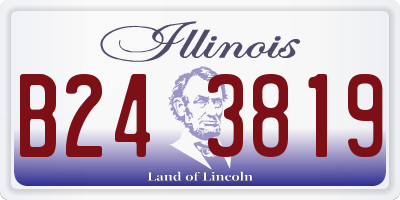 IL license plate B243819