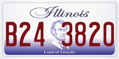 IL license plate B243820