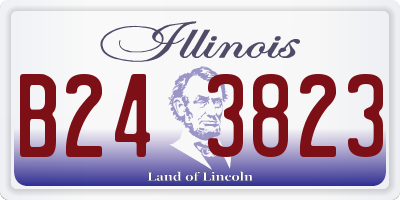 IL license plate B243823