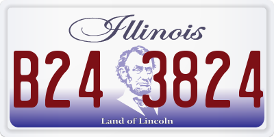 IL license plate B243824
