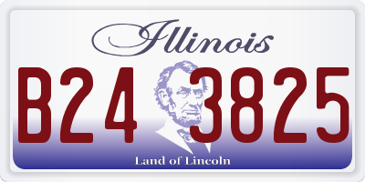 IL license plate B243825