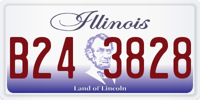 IL license plate B243828