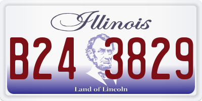 IL license plate B243829
