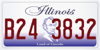 IL license plate B243832