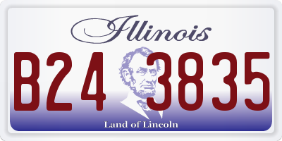 IL license plate B243835