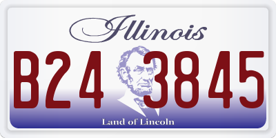 IL license plate B243845