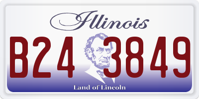 IL license plate B243849