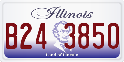 IL license plate B243850