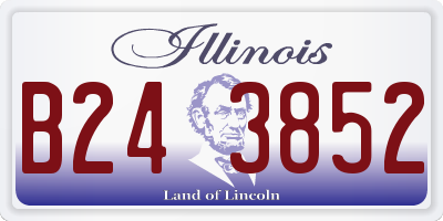 IL license plate B243852