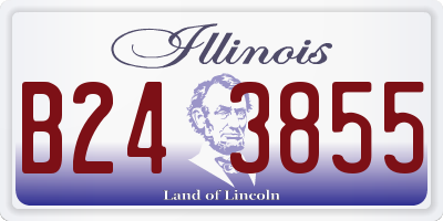 IL license plate B243855