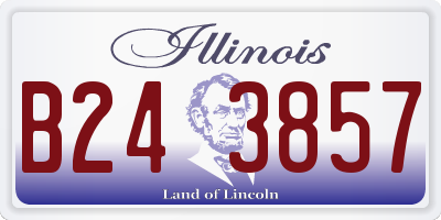 IL license plate B243857
