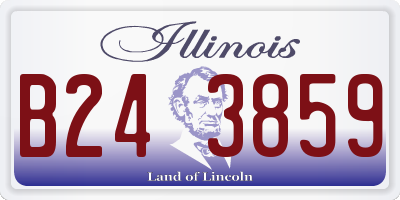 IL license plate B243859
