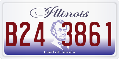 IL license plate B243861