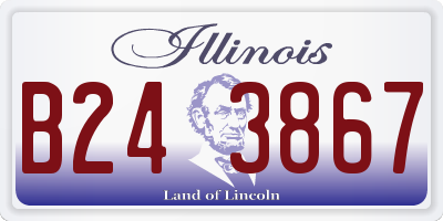 IL license plate B243867