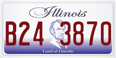 IL license plate B243870
