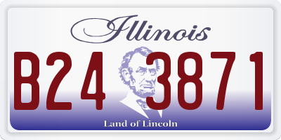 IL license plate B243871
