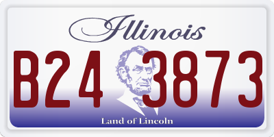 IL license plate B243873