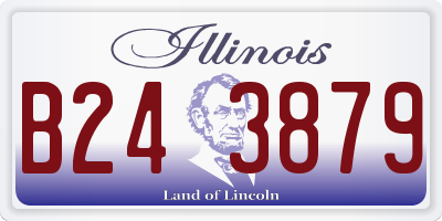 IL license plate B243879
