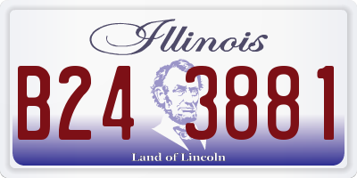 IL license plate B243881