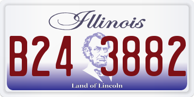 IL license plate B243882