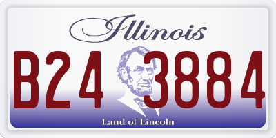 IL license plate B243884