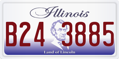 IL license plate B243885