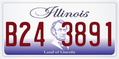 IL license plate B243891