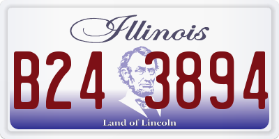 IL license plate B243894