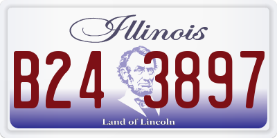IL license plate B243897