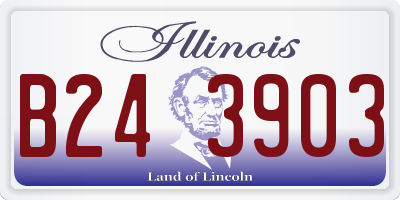 IL license plate B243903
