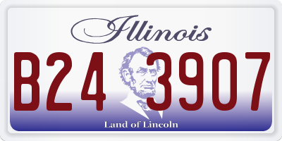 IL license plate B243907