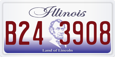 IL license plate B243908