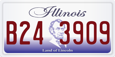IL license plate B243909