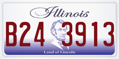 IL license plate B243913