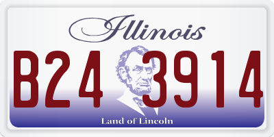 IL license plate B243914