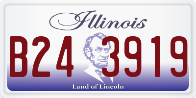 IL license plate B243919