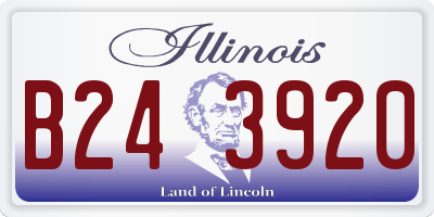 IL license plate B243920