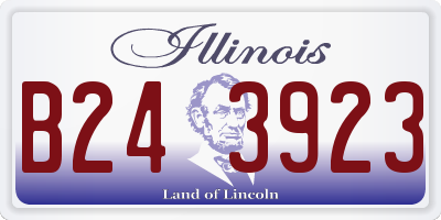 IL license plate B243923