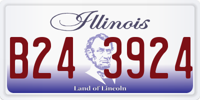 IL license plate B243924