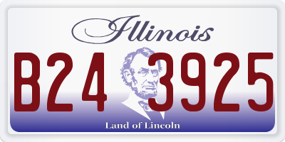 IL license plate B243925