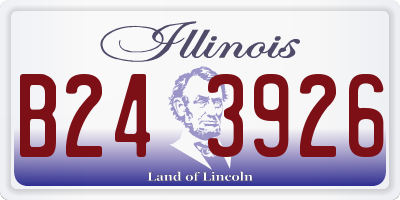IL license plate B243926
