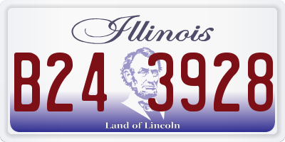 IL license plate B243928