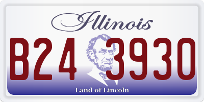 IL license plate B243930