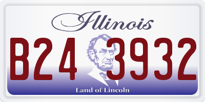 IL license plate B243932