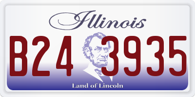 IL license plate B243935